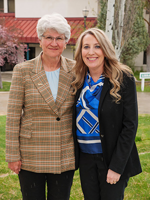 GBC President Joyce Helens and soon to be President Dr. Amber Donnelli